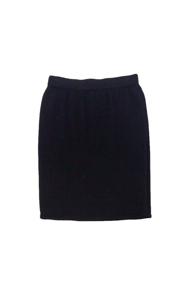 Current Boutique-St. John Collection - Black Knit Skirt Sz 6