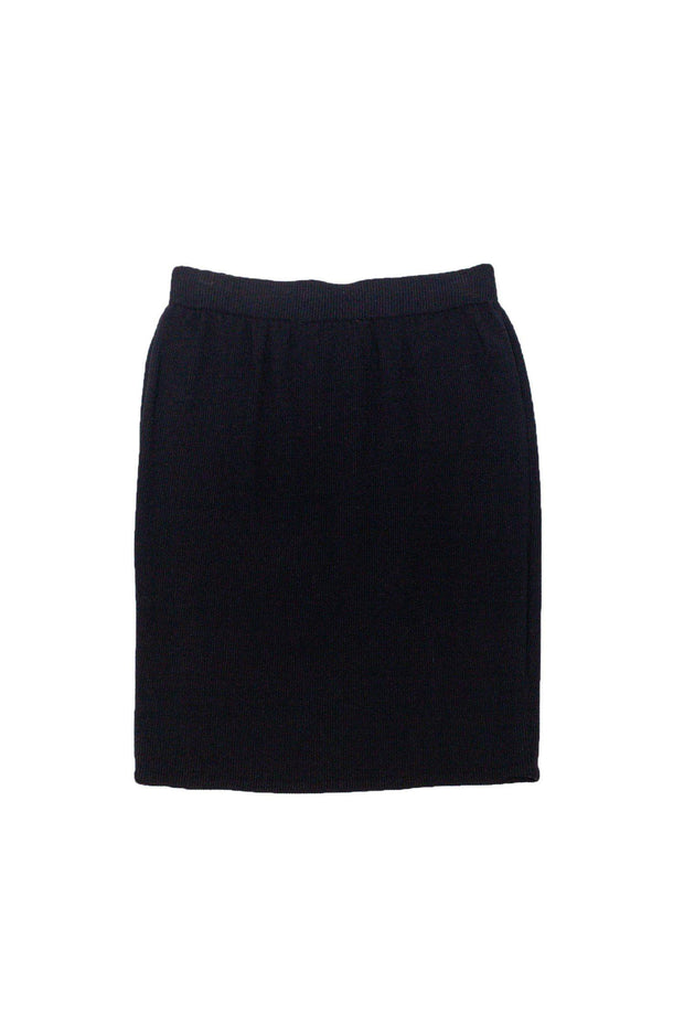 Current Boutique-St. John Collection - Black Knit Skirt Sz 6