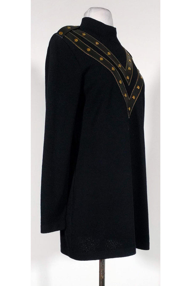 Current Boutique-St. John Collection - Black Knit Sweater Sz S