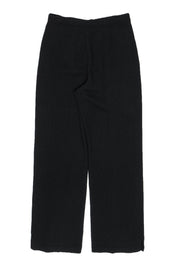 Current Boutique-St. John Collection - Black Wide Leg Knit Pants Sz 6