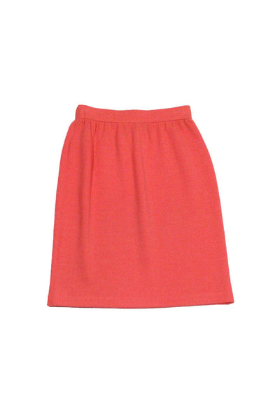 Current Boutique-St. John Collection - Coral Knit Pencil Skirt Sz 2