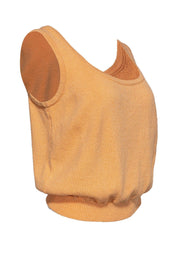 Current Boutique-St. John Collection - Orange Knit Tank Top Sz M