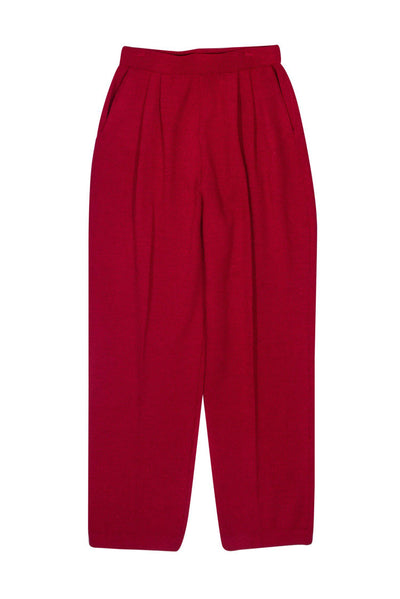 Current Boutique-St. John Collection - Red Knit Pants Sz 4