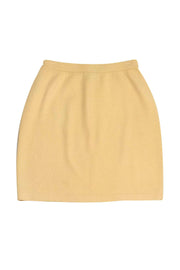 Current Boutique-St. John Collection - Yellow Knit Pencil Skirt Sz 4