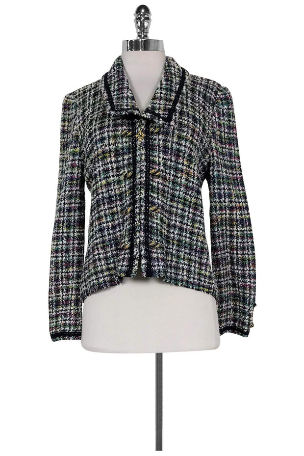 Current Boutique-St. John Couture - Multicolor Tweed Knit Jacket Sz 6