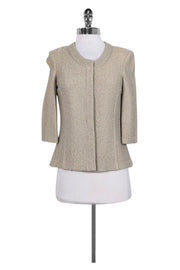 Current Boutique-St. John - Cream Knit Blazer Sz 2