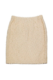 Current Boutique-St. John - Cream Textured Knit Skirt Sz 6