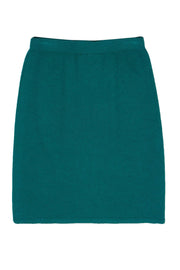 Current Boutique-St. John - Emerald Green Knit Pencil Skirt Sz 6