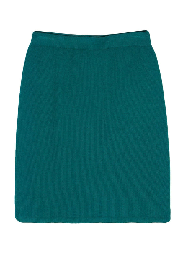 Current Boutique-St. John - Emerald Green Knit Pencil Skirt Sz 6