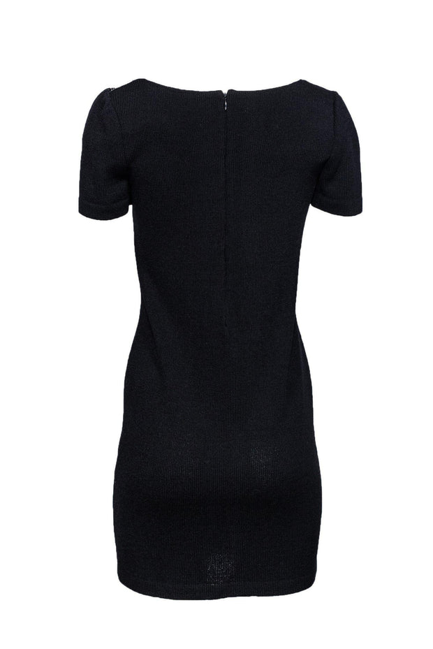 Current Boutique-St. John Evening - Black Knit Sheath Dress w/ Sequin Detail Sz 2