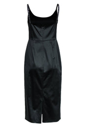 Current Boutique-St. John Evening - Black Sleeveless Sheath Dress w/ Beading Sz 8