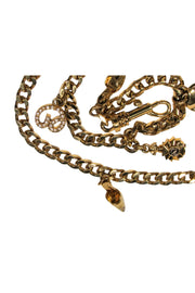 Current Boutique-St. John - Gold 40th Anniversary Charm Chain Belt