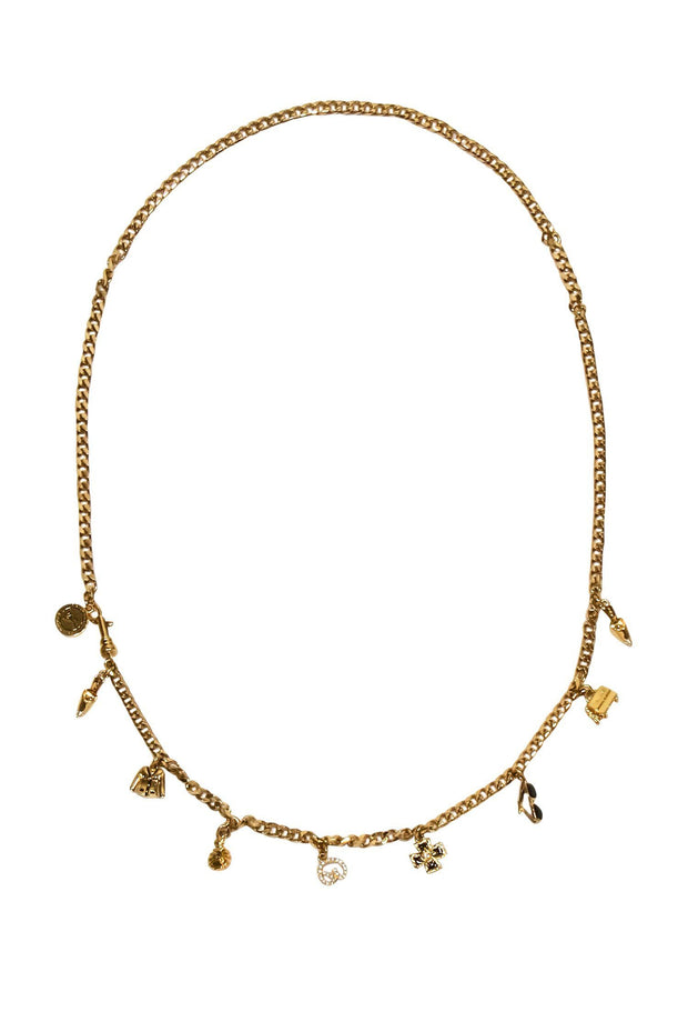 Current Boutique-St. John - Gold 40th Anniversary Charm Chain Belt