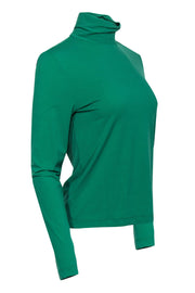 Current Boutique-St. John - Green Long Sleeve Turtleneck Top Sz M