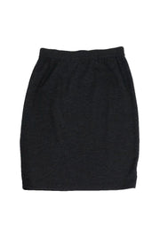 Current Boutique-St. John - Grey Knit Pencil Skirt Sz 8