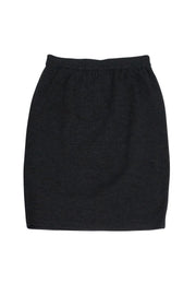 Current Boutique-St. John - Grey Knit Pencil Skirt Sz 8