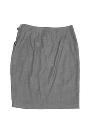 Current Boutique-St. John - Grey Pencil Skirt w/ Buckle Sz 10