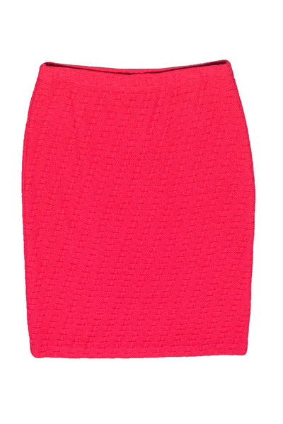 Current Boutique-St. John - Hot Pink Knit Pencil Skirt Sz M