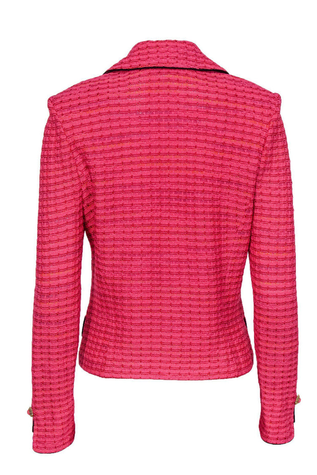 Current Boutique-St. John - Hot Pink Metallic Knit Blazer Sz 8