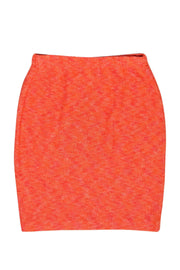 Current Boutique-St. John - Light Orange Knit Pencil Skirt Sz 8