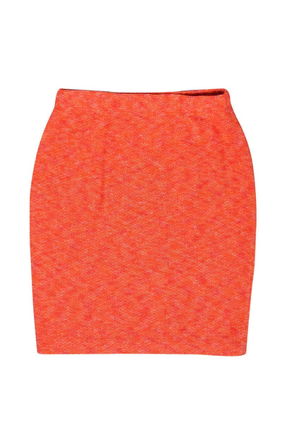 Current Boutique-St. John - Light Orange Knit Pencil Skirt Sz 8