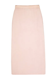 Current Boutique-St. John - Light Pink Knit Maxi Skirt Sz 10