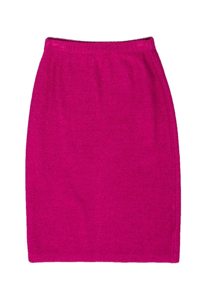 Current Boutique-St. John - Magenta Knit Pencil Skirt Sz 2