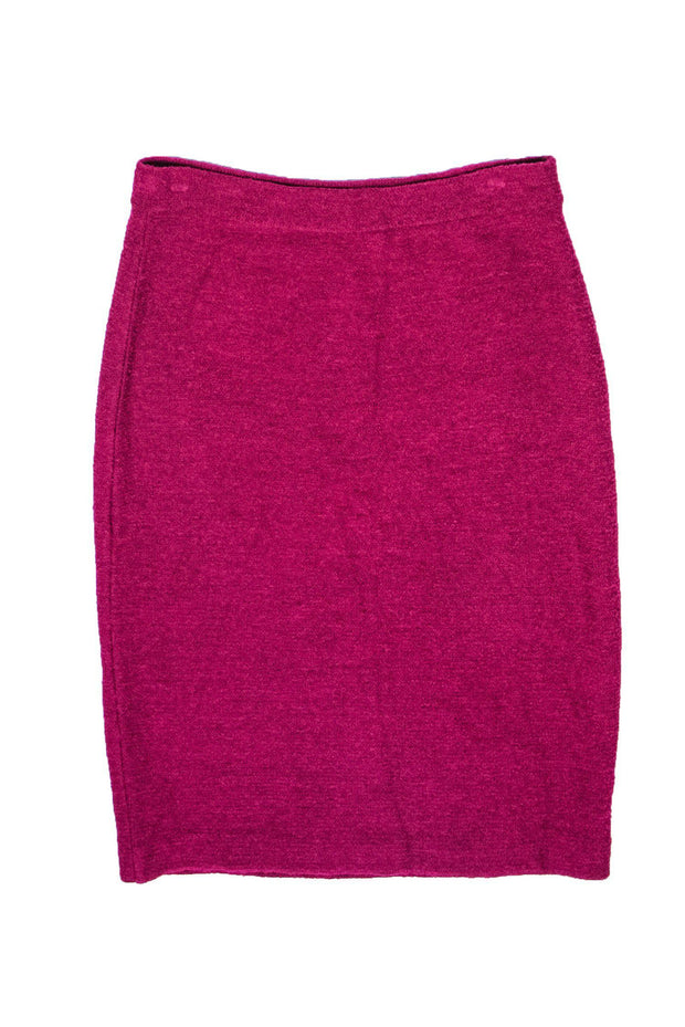 Current Boutique-St. John - Magenta Knit Pencil Skirt Sz 8