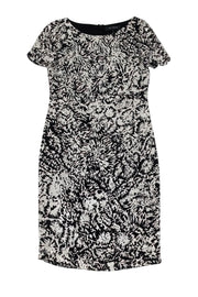 Current Boutique-St. John - Metallic Print Shift Dress Sz 0