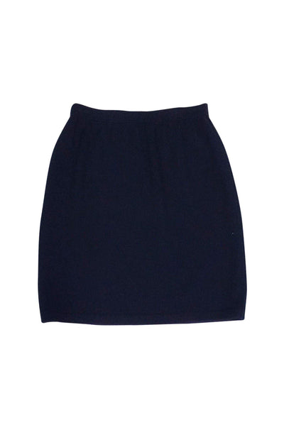 Current Boutique-St. John - Navy Knit Pencil Skirt Sz 6