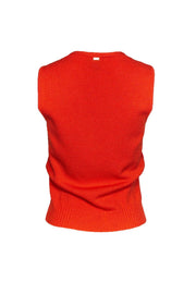 Current Boutique-St. John - Orange Wool Blend Knit Tank Sz P
