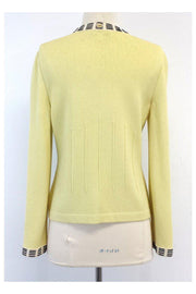 Current Boutique-St. John - Pastel Yellow Knit Sweater Jacket Sz 2