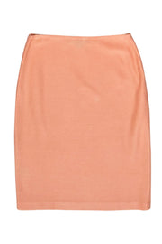 Current Boutique-St. John - Peach Woven Pencil Skirt Sz 6