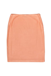 Current Boutique-St. John - Peach Woven Pencil Skirt Sz 6