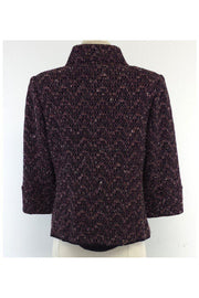 Current Boutique-St. John - Purple & Black Tweed Blazer Sz 8