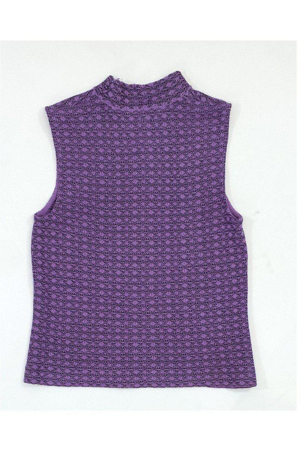 Current Boutique-St. John - Purple Knit Sleeveless Top Sz S
