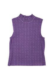 Current Boutique-St. John - Purple Knit Sleeveless Top Sz S