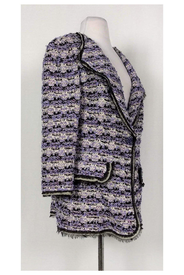 Current Boutique-St. John - Purple Tweed Couture Blazer Sz 12