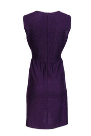 Current Boutique-St. John - Purple Waffle Knit A-Line Dress Sz 10