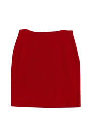 Current Boutique-St. John - Red Knit Pencil Skirt Sz 10