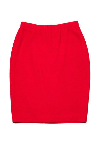 Current Boutique-St. John - Red Tweed Skirt Sz 8