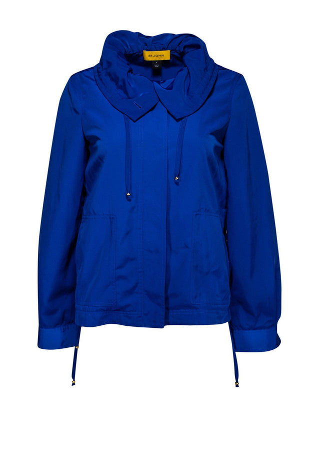 Current Boutique-St. John - Royal Blue Raincoat Sz S
