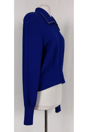 Current Boutique-St. John - Royal Blue Zip Up Jacket Sz 8