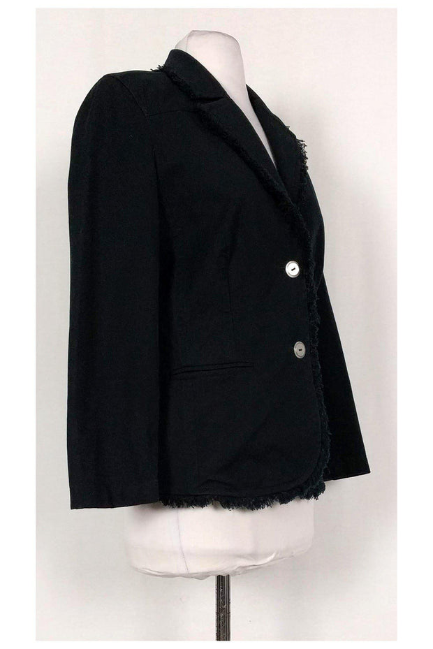 Current Boutique-St. John Sport - Black Fringe Jacket Sz S