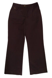 Current Boutique-St. John Sport - Brown Cotton Wide Leg Pants Sz 4