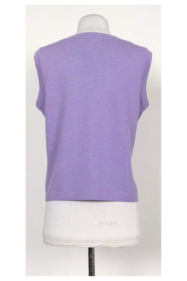 Current Boutique-St. John Sport - Lavender Sleeveless Sweater Sz M