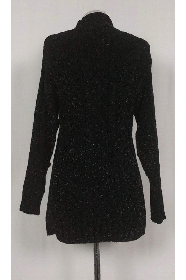 Current Boutique-St. John Sportswear - Black Metallic Turtleneck Sweater Sz P