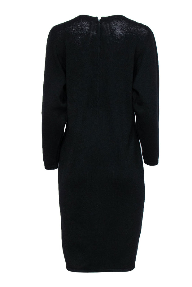 Current Boutique-St. John - Vintage Black Knit Dress Sz 10