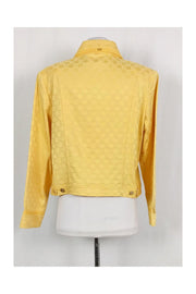 Current Boutique-St. John - Yellow Patterned Jacket Sz S