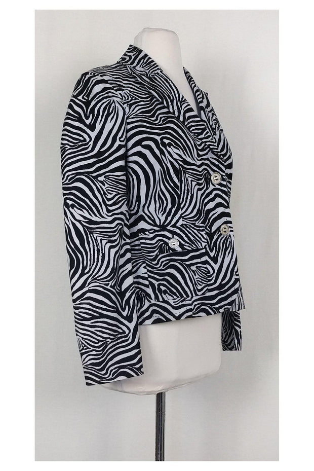 Current Boutique-St. John - Zebra Print Jacket Sz P